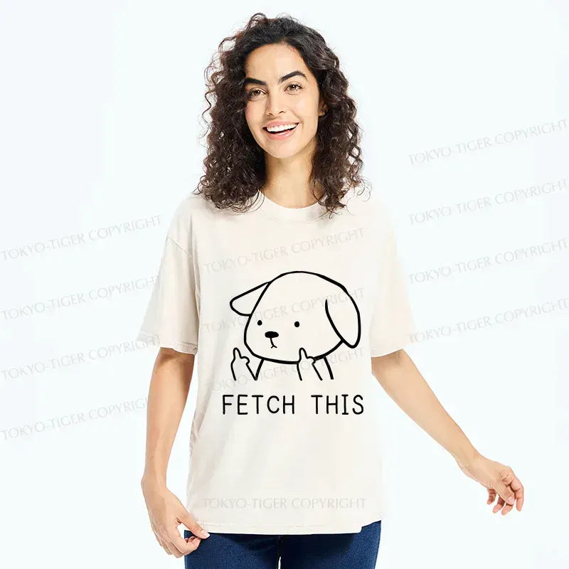 Japanese washed dog t-shirt for daily wear