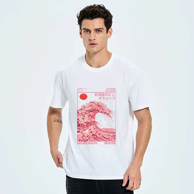 Japanese Sakura Wave Classic T-Shirt