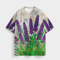 Japanese lavender t-shirt for streetwear