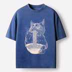 Washed unisex t-shirt for daily wear