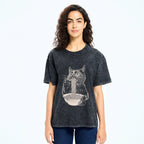 Washed unisex t-shirt for daily wear