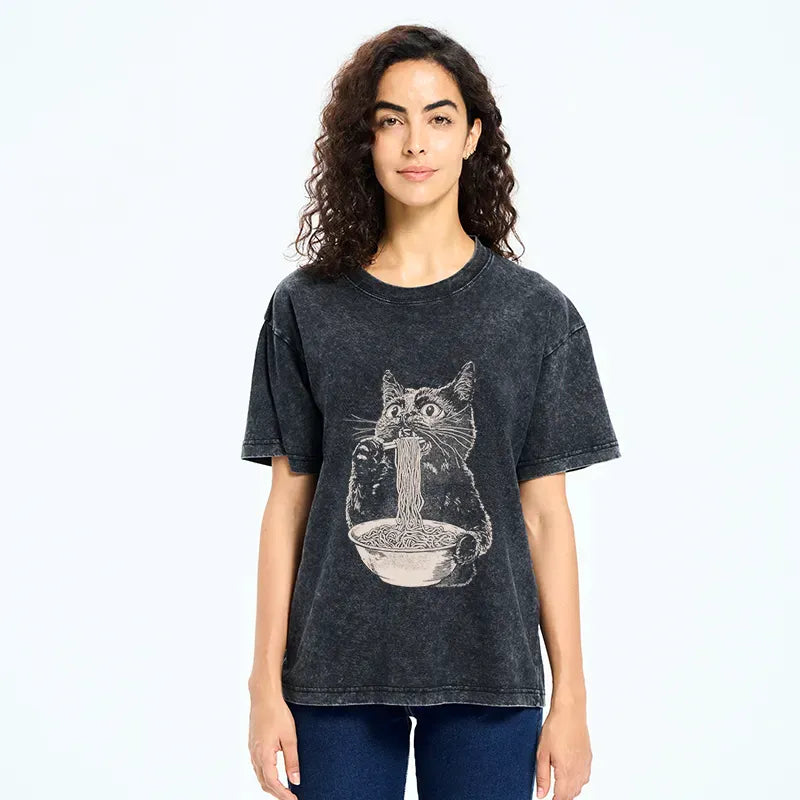 Washed unisex t-shirt for daily wear