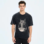 Washed unisex t-shirt for daily wear