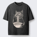 Washed unisex t-shirt for daily wear