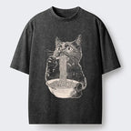 Washed unisex t-shirt for daily wear