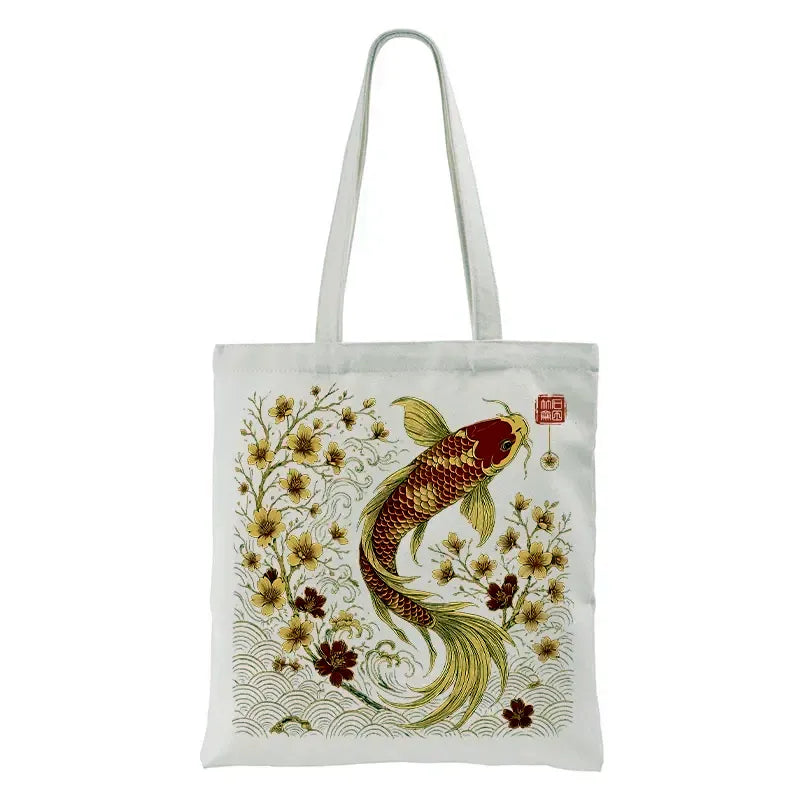 vintage japanese tote bag for daily wear
