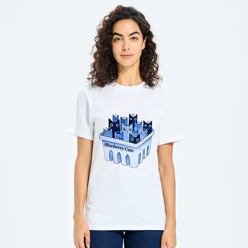 Japanese Classic Cat T-Shirt for Daily Wear