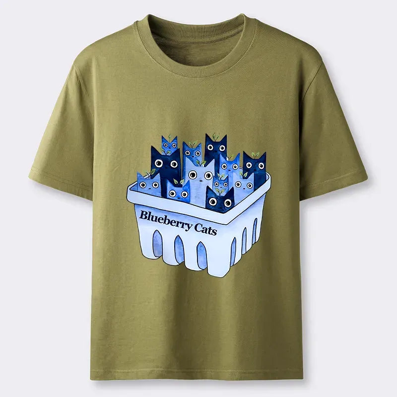 Kyoto-Lion Blueberry Cats Classic T-Shirt