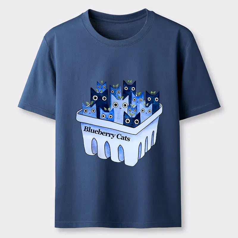 Kyoto-Lion Blueberry Cats Classic T-Shirt