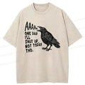 Japanese Vintage Crow Tee for Daily Wear