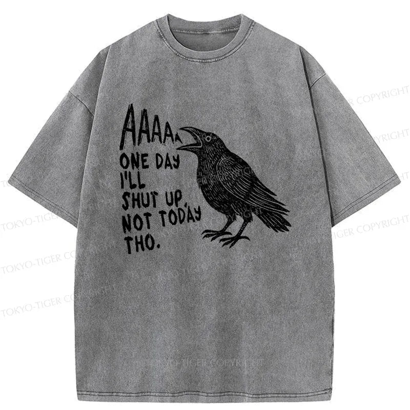 Kyoto-Lion Funny Crow Japan Washed T-Shirt