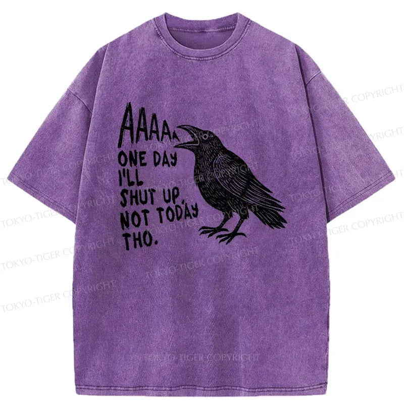 Kyoto-Lion Funny Crow Japan Washed T-Shirt