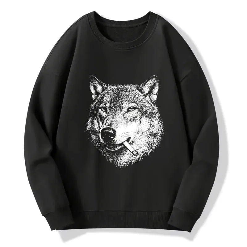 cool wolf classic sweatshirt as gift for him