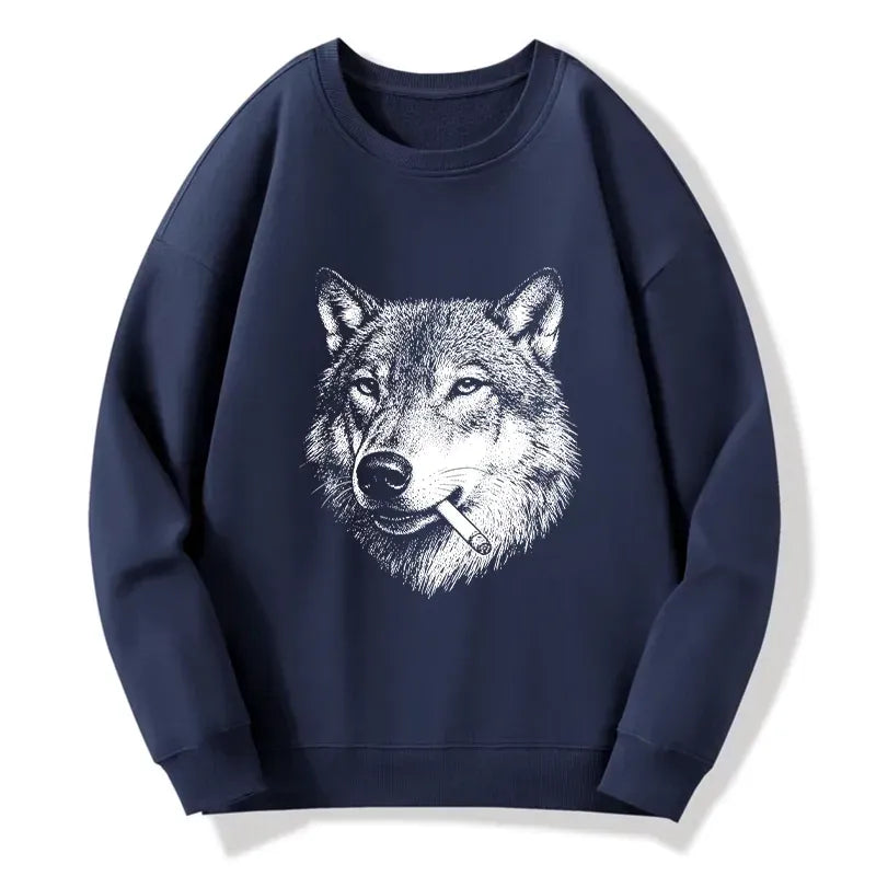 cool wolf classic sweatshirt as gift for him