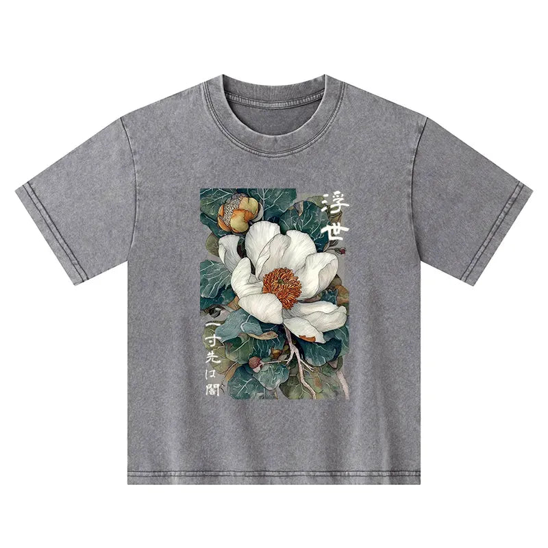 vintage japanese art kids tee best seller