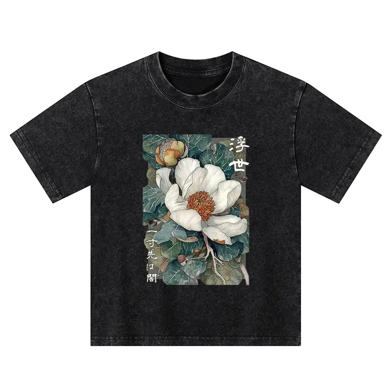 japanese ukiyoe kids t-shirt
