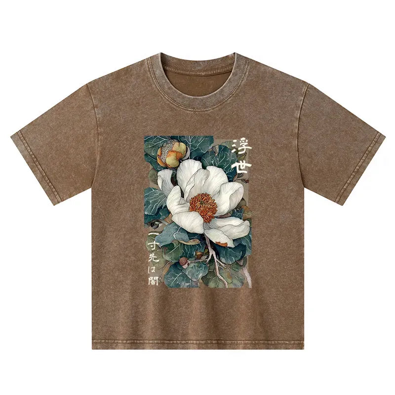 kyoto lion washed t-shirt kids