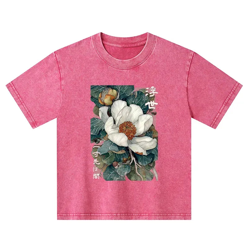 japanese ukiyoe kids t-shirt