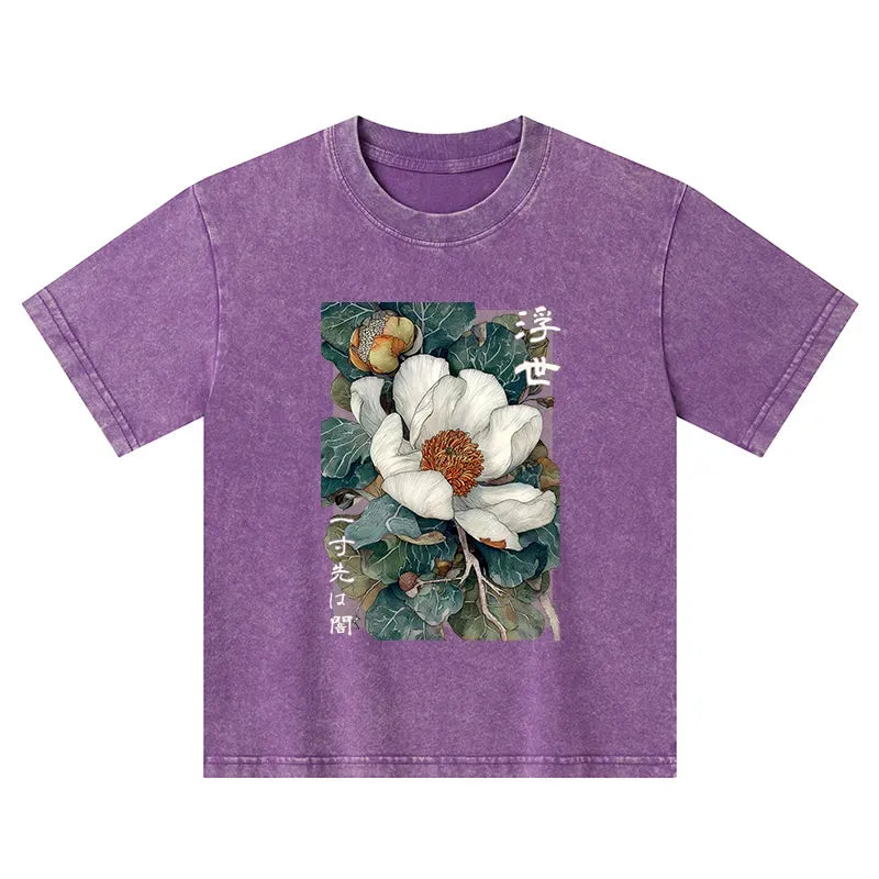 vintage japanese art kids tee best seller