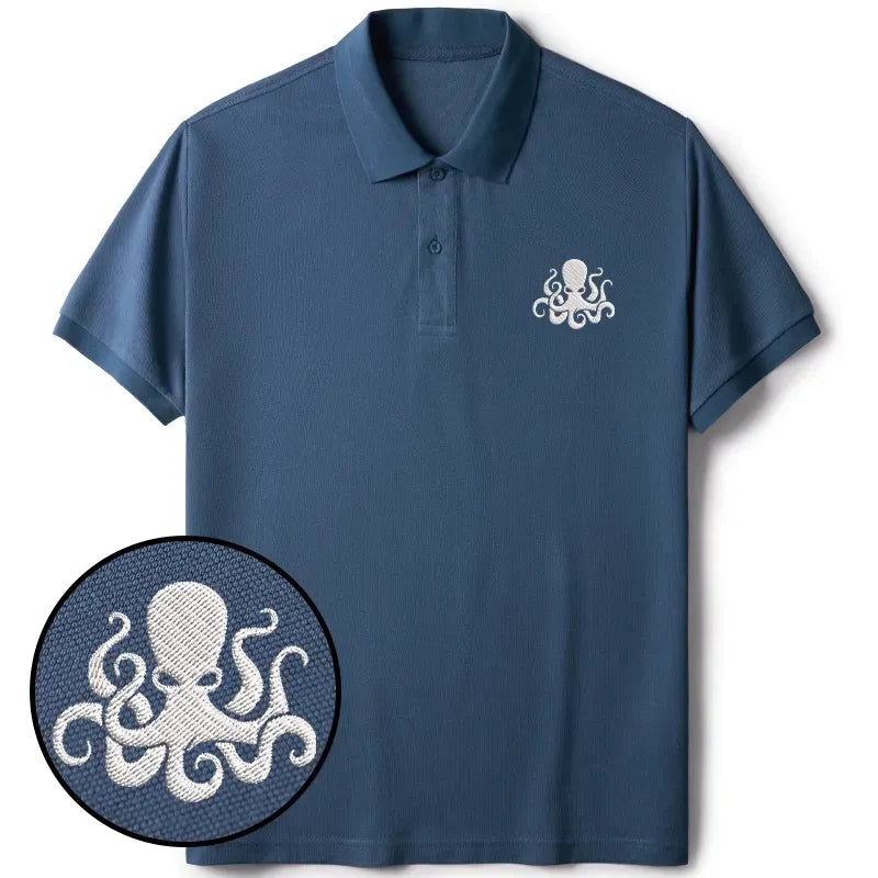 Vintage Japanese Octopus Streetwear Polo