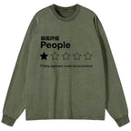 Japanese vintage washed long sleeve t-shirt