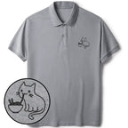 Kawaii Cat Ramen Polo Shirt for Daily Wear