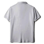 Japanese Cat Embroidered Polo Shirt Casual Style