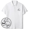 Kawaii Cat Ramen Polo Shirt for Daily Wear