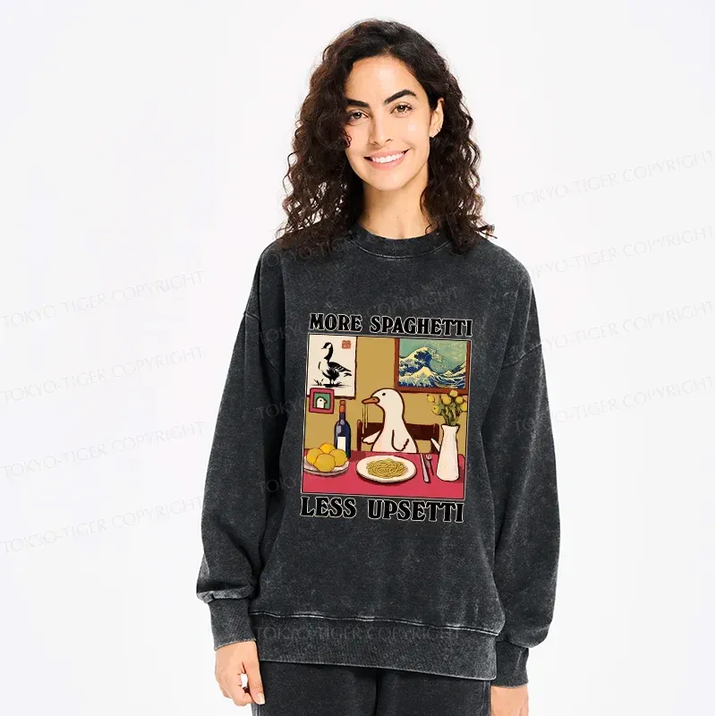 Vintage Washed Sweatshirt for Streetwear Style