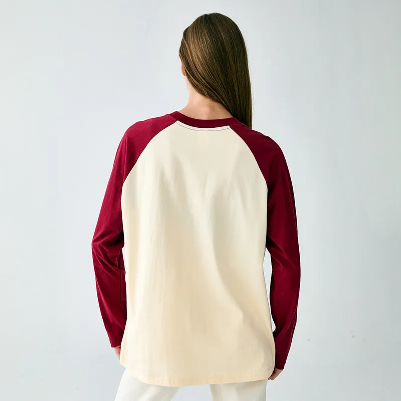 Kyoto-Lion Indoor Cat Meme Raglan Long Sleeve T-shirt