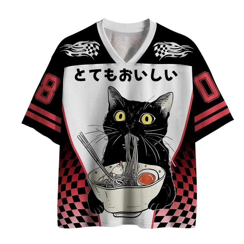 Funny Cat Ramen Jersey Gift Idea