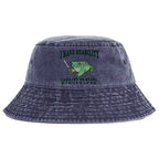 Kyoto-Lion Mentally Stable Assassin Frog Washed Bucket Hat