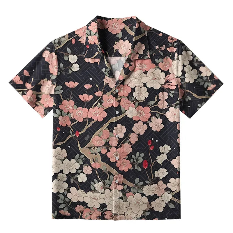 Kyoto Lion Blooming Sakura Shirt Gift Idea