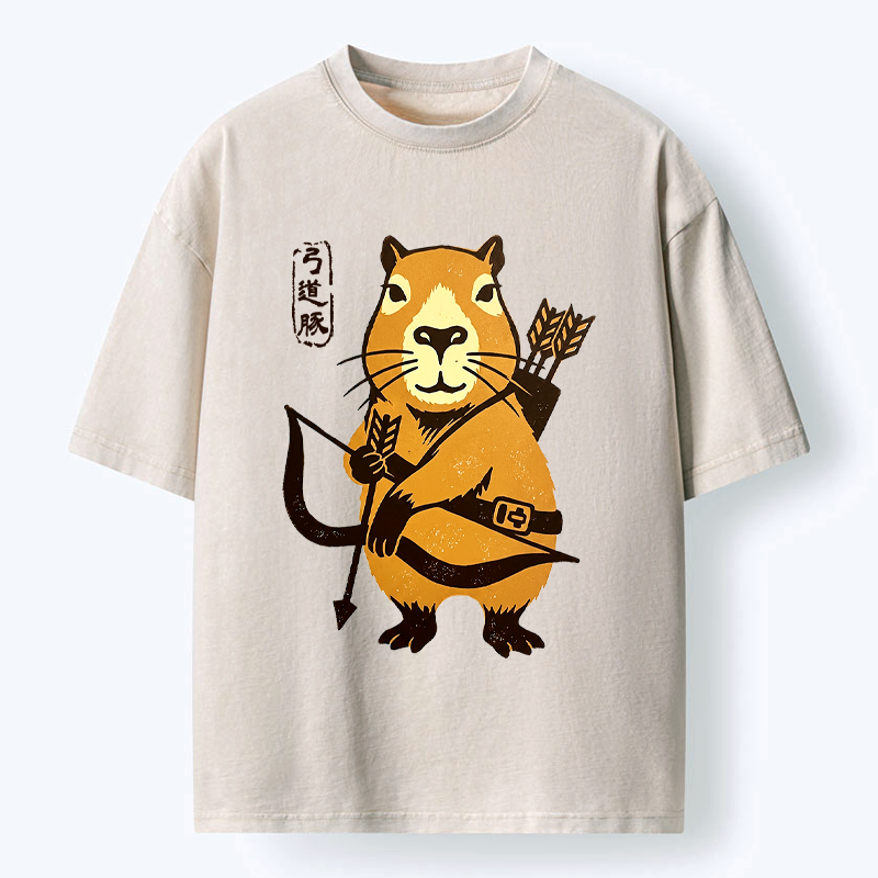 Capybara Archer T-Shirt Gift for Him