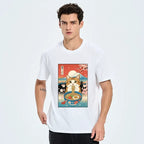 Funny Cat Eating Ramen Classic Tee on Sale
