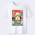 Funny Cat Eating Ramen Classic Tee on Sale