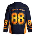 Kyoto-Lion Shining Funny Skeleton Long-Sleeve Hockey Jersey