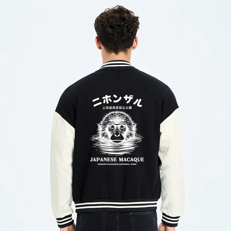 Kyoto Lion Japanese embroidery varsity jacket