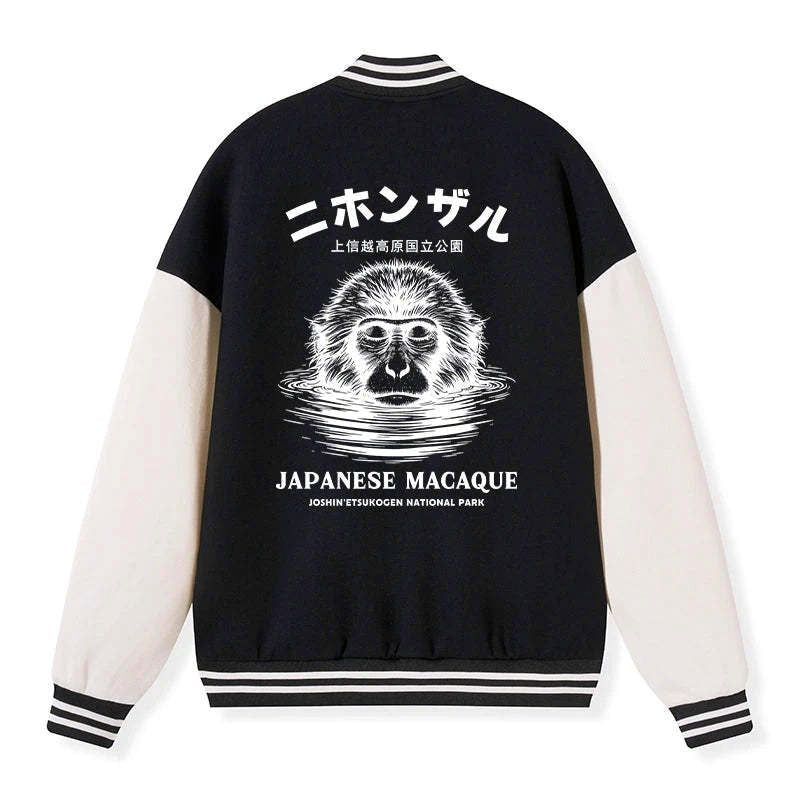macaque monkey in bath funny jacket