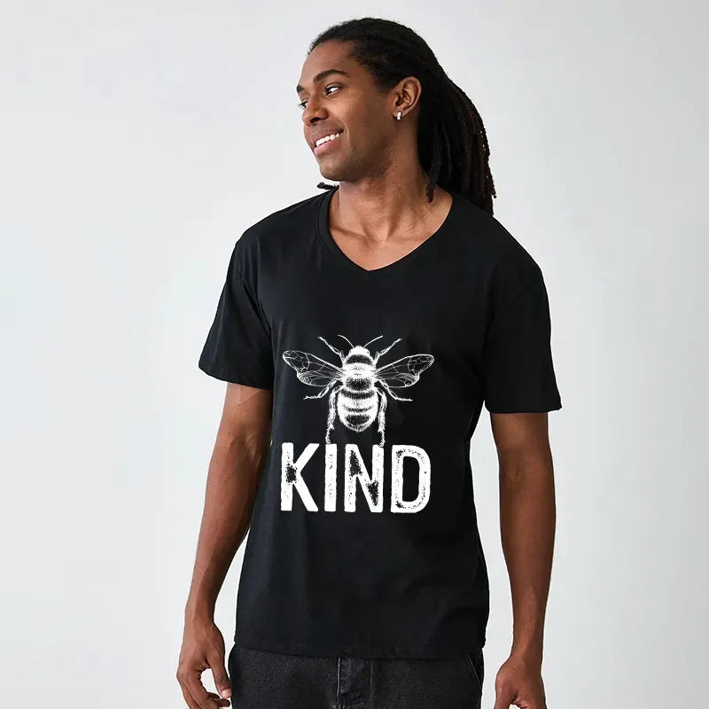 Kyoto-Lion Minimalist V-Neck for Daily Wear