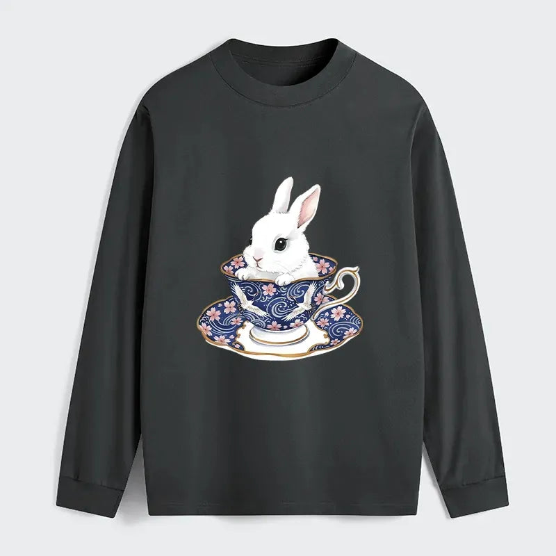 Kyoto-Lion Cute Rabbit Tea Set Classic Long Sleeve T-Shirt