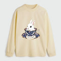 Cute Rabbit Tea Set Tee for Summer