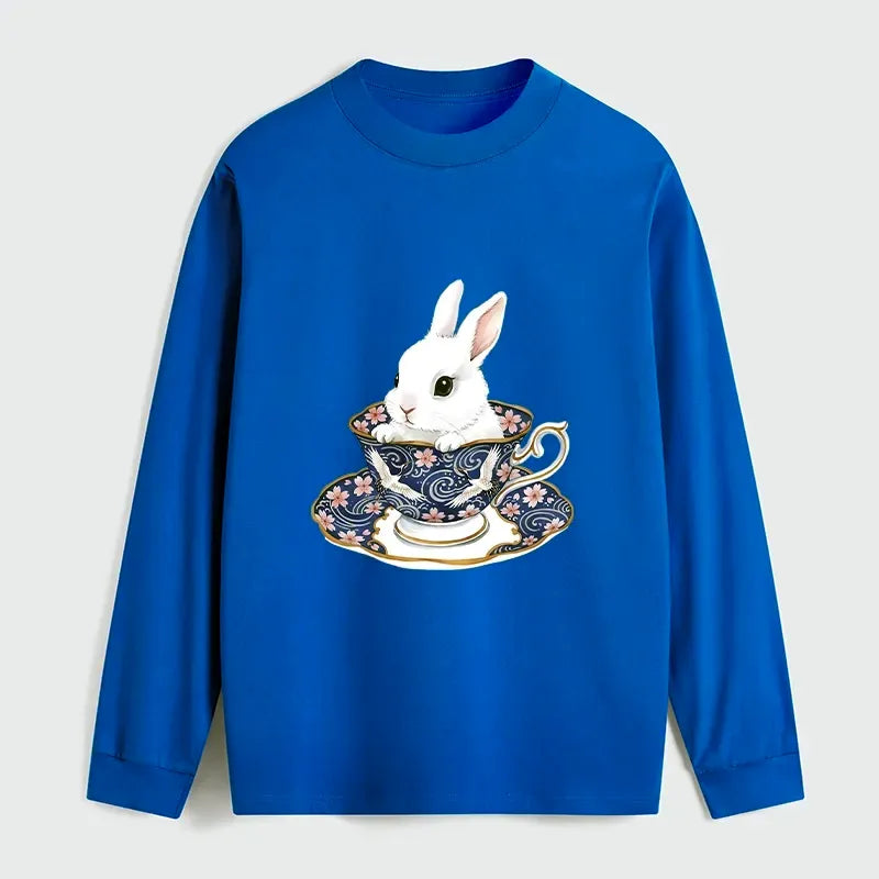 Kyoto-Lion Cute Rabbit Tea Set Classic Long Sleeve T-Shirt
