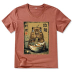 Cute Capybara Eating Ramen T-Shirt