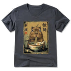Japanese Vintage Capybara V-Neck Tee