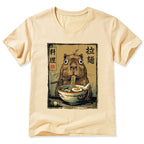 Japanese Vintage Capybara V-Neck Tee