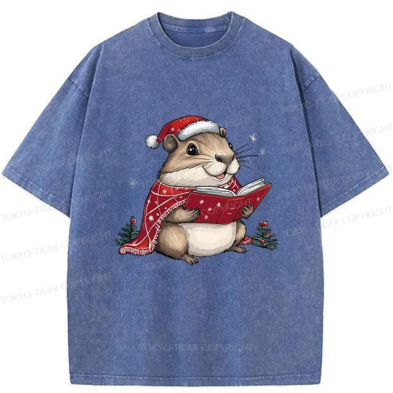 Kyoto-Lion Christmas T-Shirt for Casual