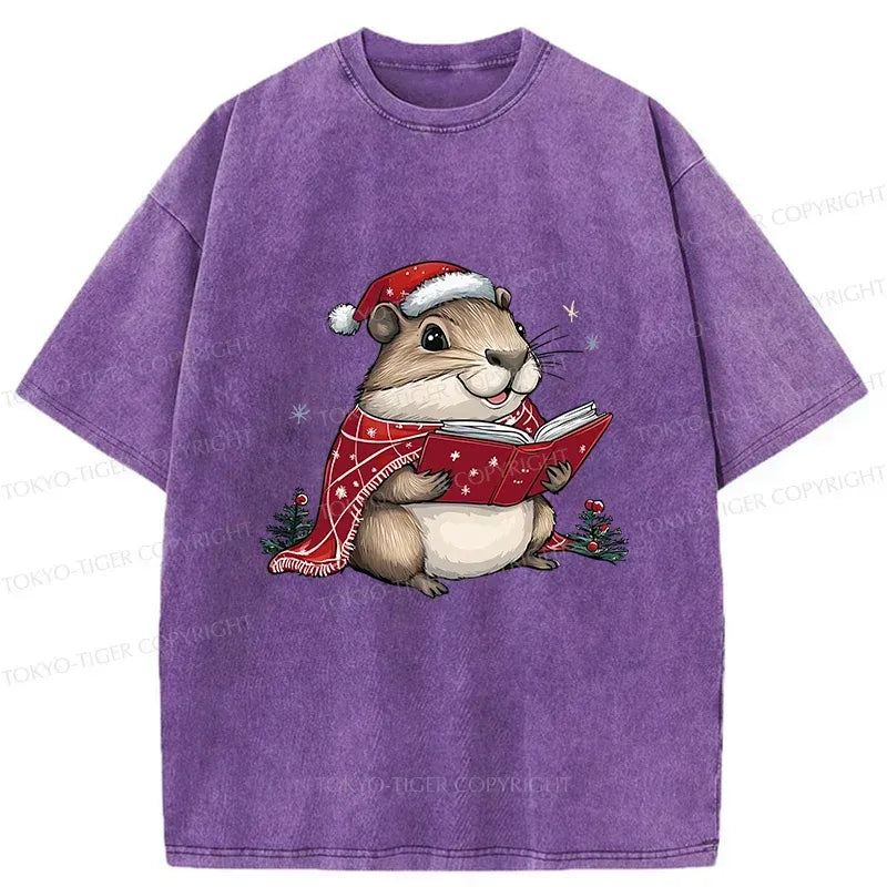Kyoto-Lion Christmas T-Shirt for Casual