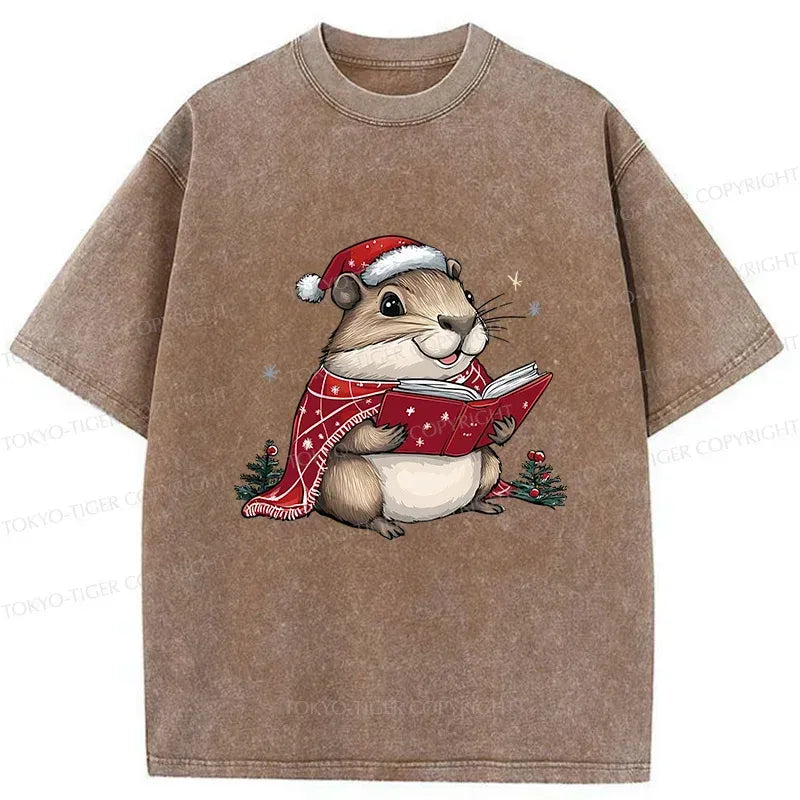 Kyoto-Lion Christmas T-Shirt for Casual