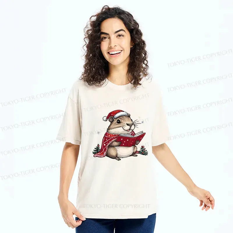 Japanese Style Hamster T-Shirt for Daily Wear
